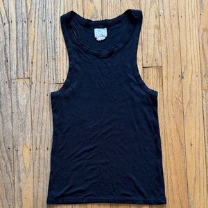 RVCA Black Ribbed Muscle Tank